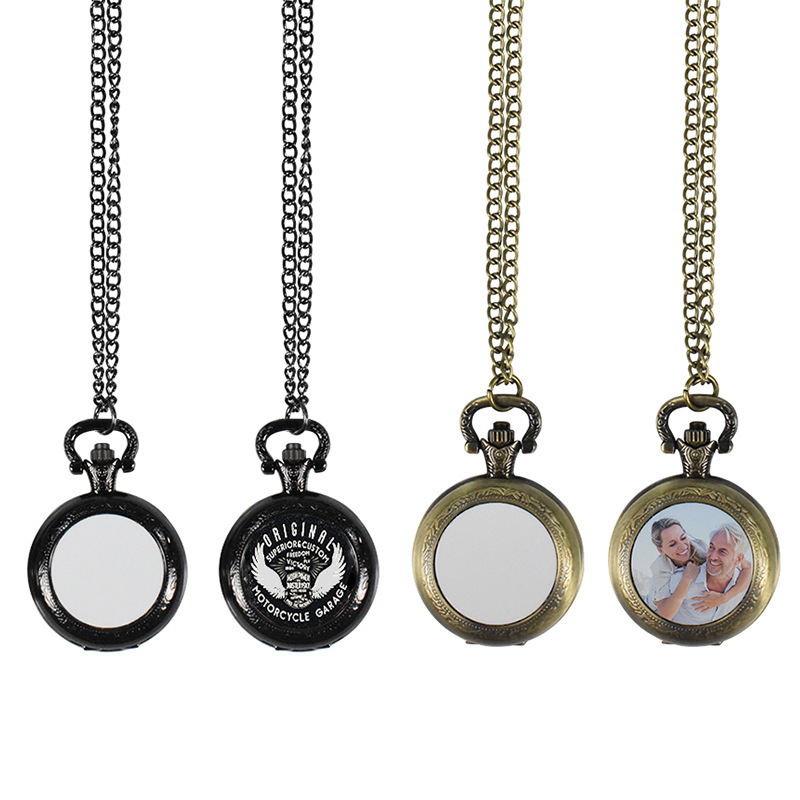 Vintage Fashion Necklace - Винтажные металлические карманные часы-кулон, классическое ожерелье-часы,