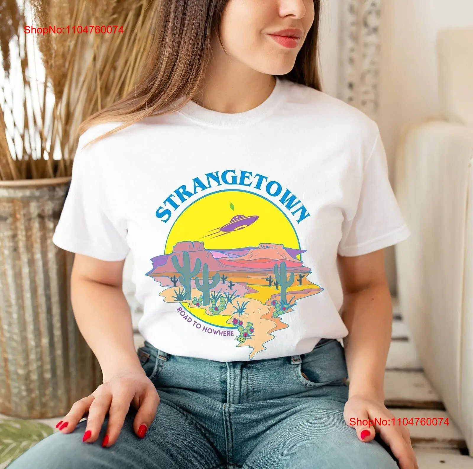 Vintage Fashion Knitwear - Футболка с героями мультфильмов «Чужоны» НЛО