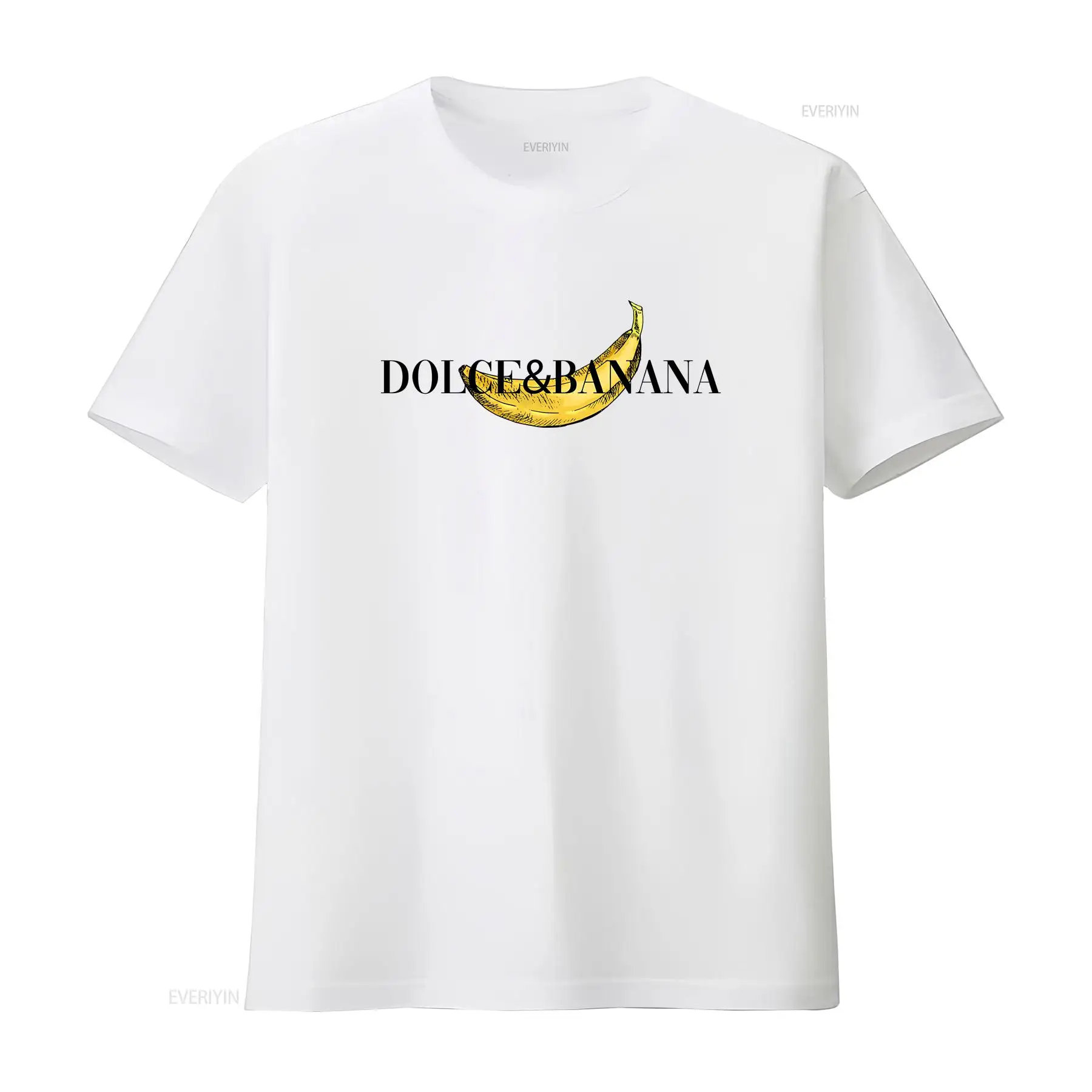 Vintage Fashion Knitwear - Белая футболка для мужчин Dolce Banana,