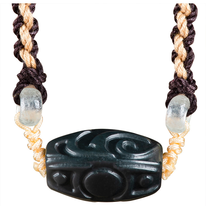 Vintage Fashion Necklace - Подвеска-бусина из нефрита Хэтянь, винтажный модный