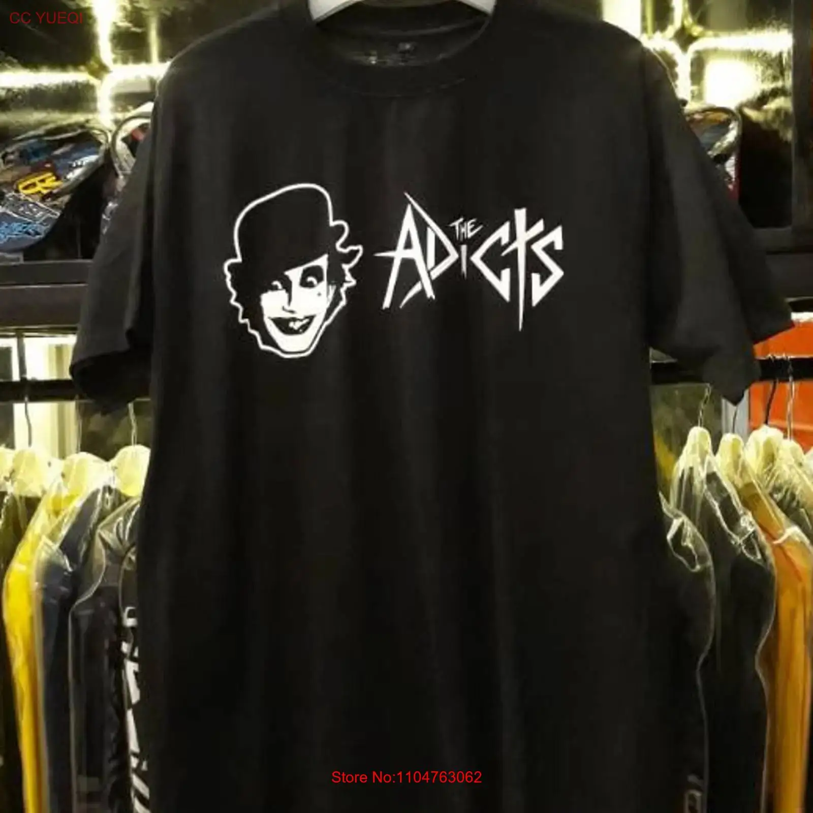 Vintage Fashion Knitwear - Футболка The Adicts Tour Band Basic