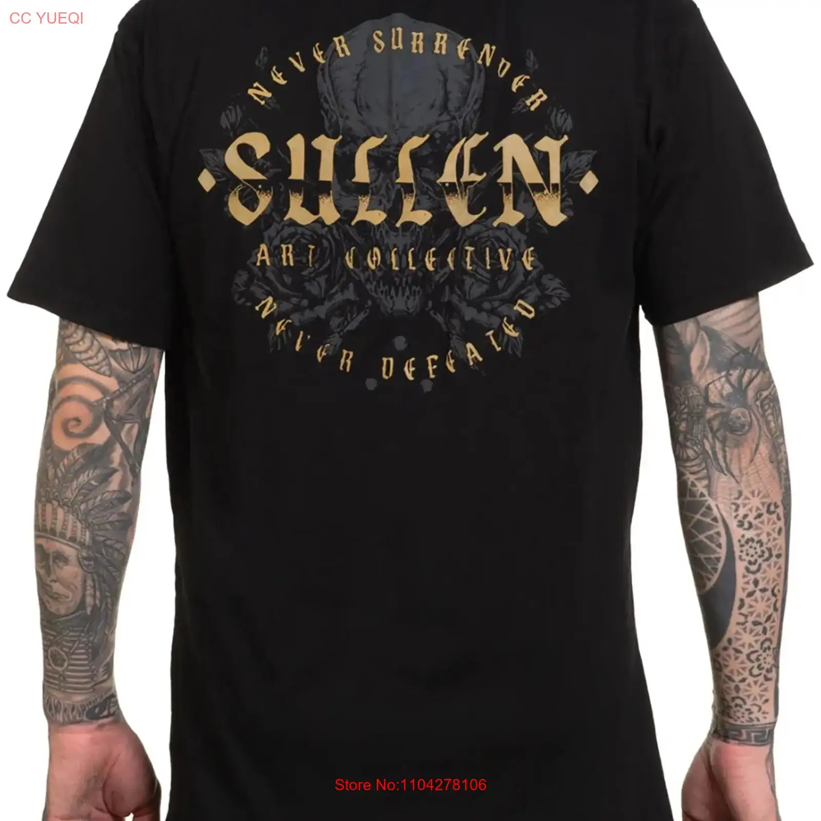 Vintage Fashion Art - Мужская футболка Sullen Men's Never Defeated