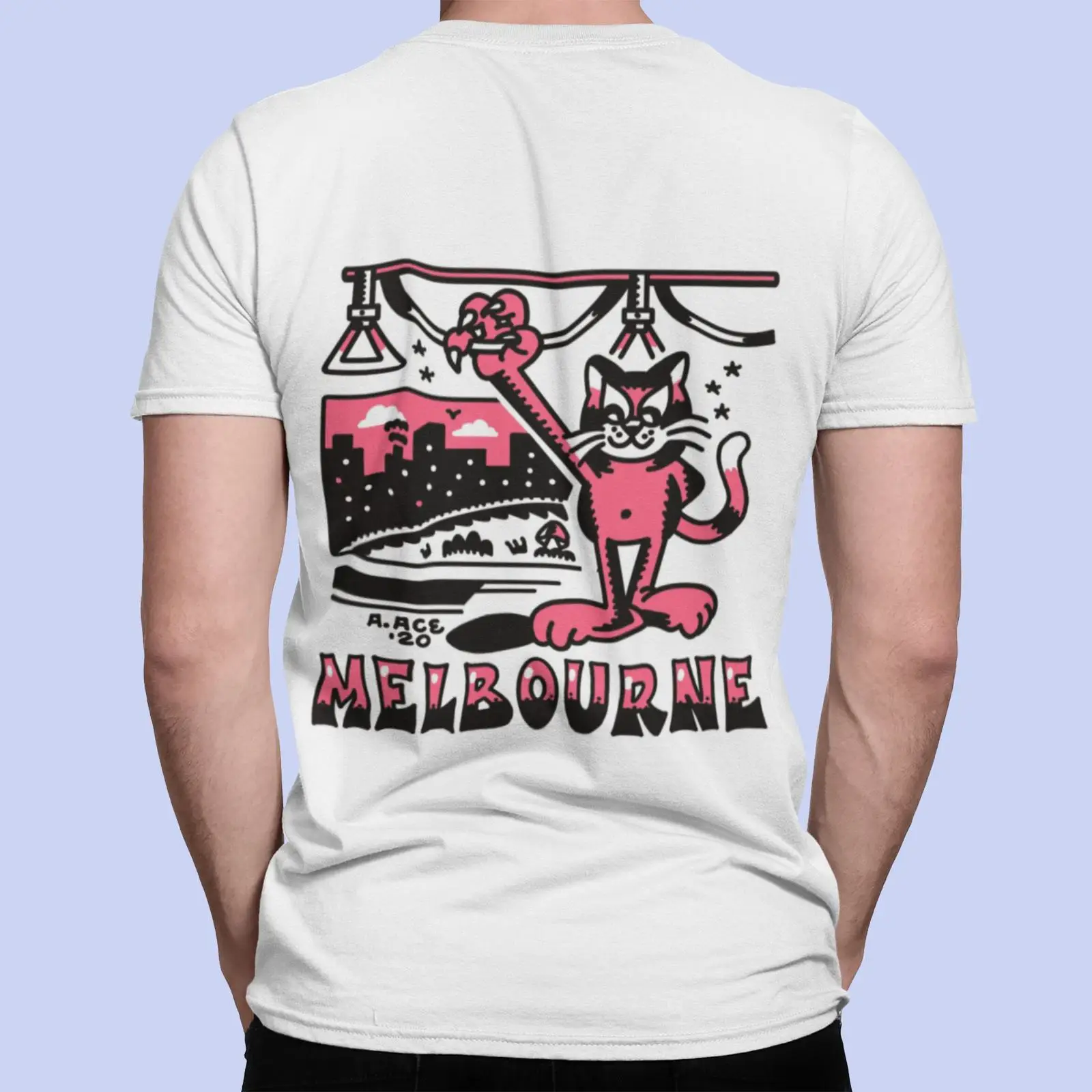 Vintage Fashion Melbourne - Футболка Melbourne Tram с психоделическим принтом
