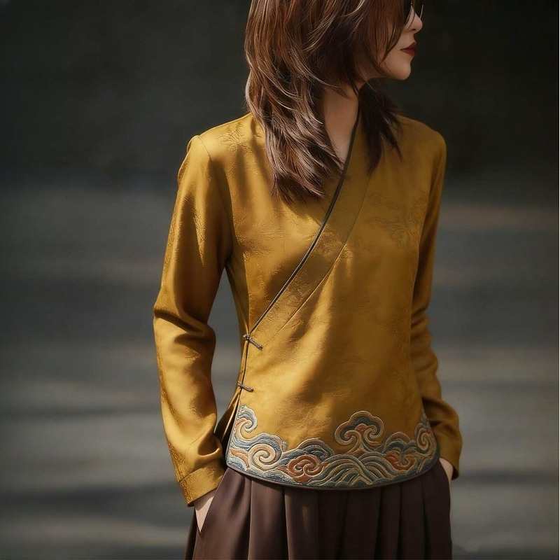 Vintage Fashion In Chinese - Женские блузки в китайском стиле с