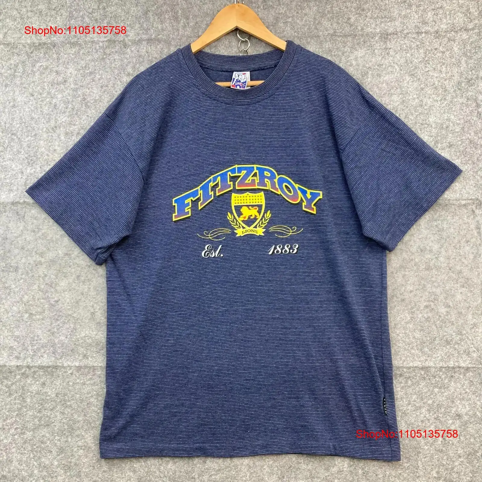 Vintage Fashion Brisbane - ВИНТАЖНАЯ футболка Fitzroy Brisbane Lions мужская
