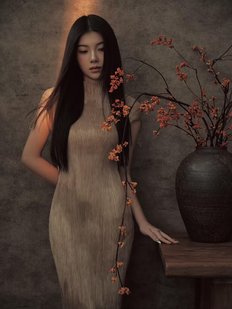 Vintage Fashion In Chinese - Новый 2026: Костюм для фотосессий в