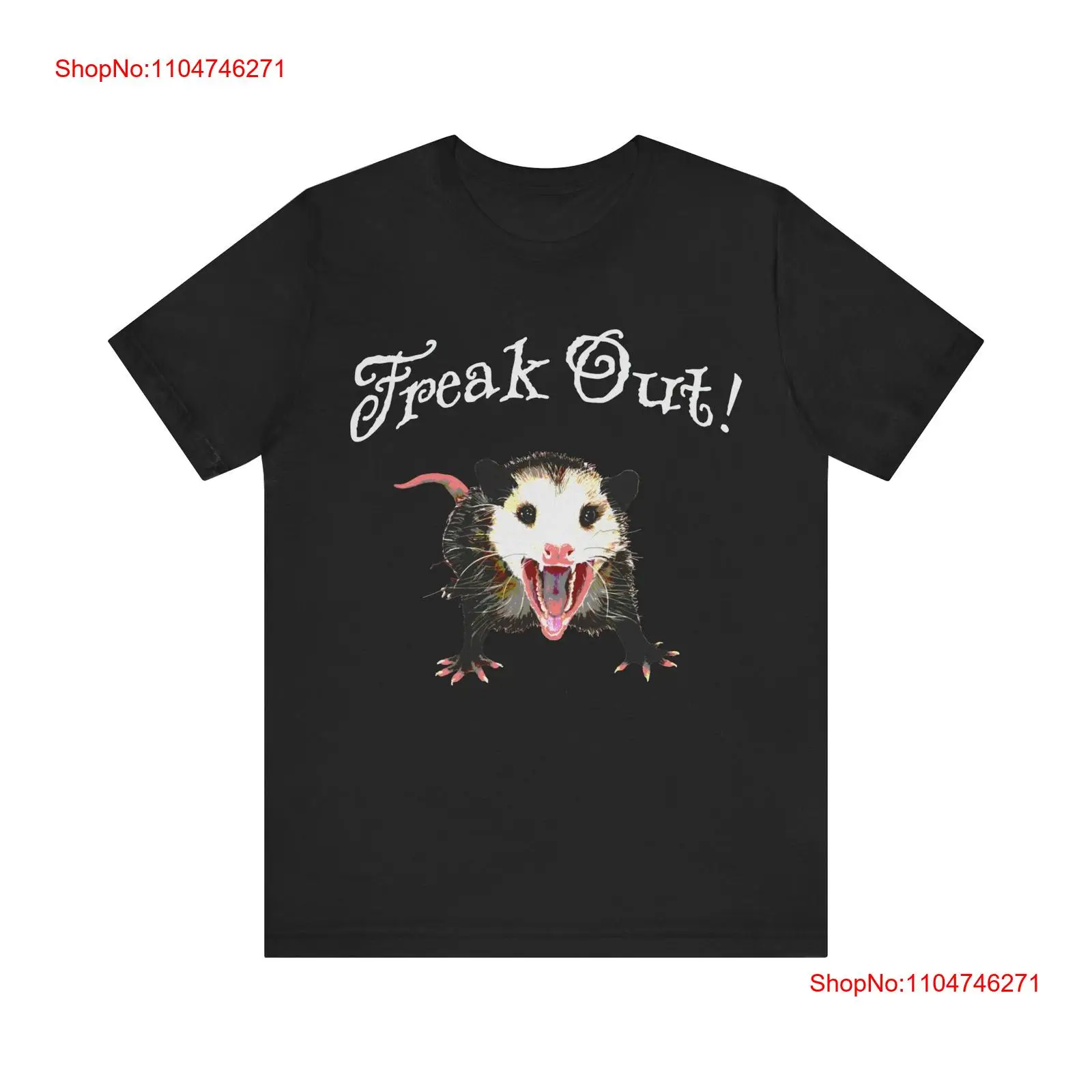 Vintage Fashion Knitwear - Футболка freak out opossum possum, винтажная