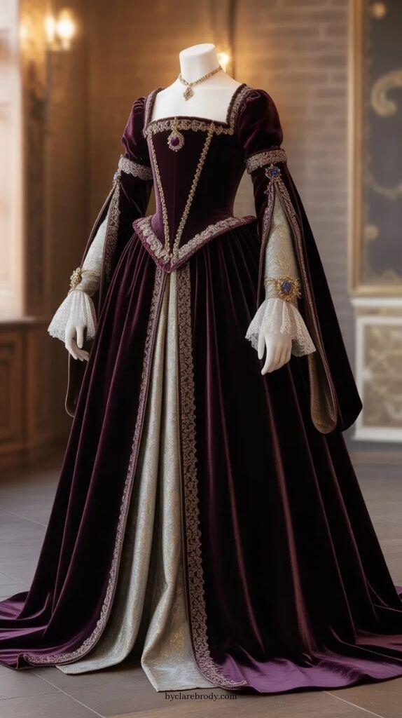 Vintage Victorian Fashion - Винтажное фиолетовое платье герцогини для выпускного