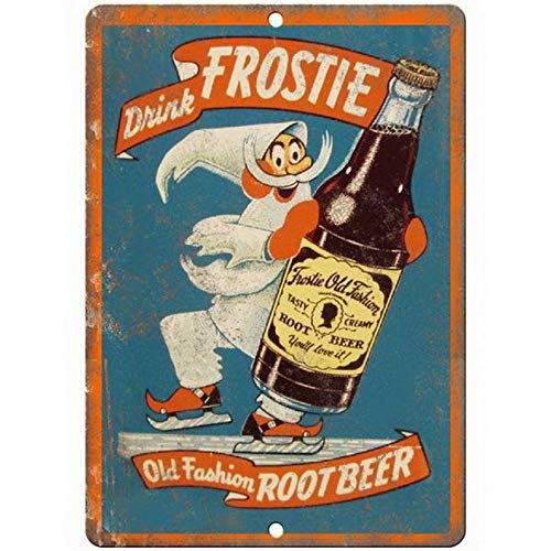 Vintage Fashion Houses - Металлическая жестяная вывеска Frostie Old Fashion