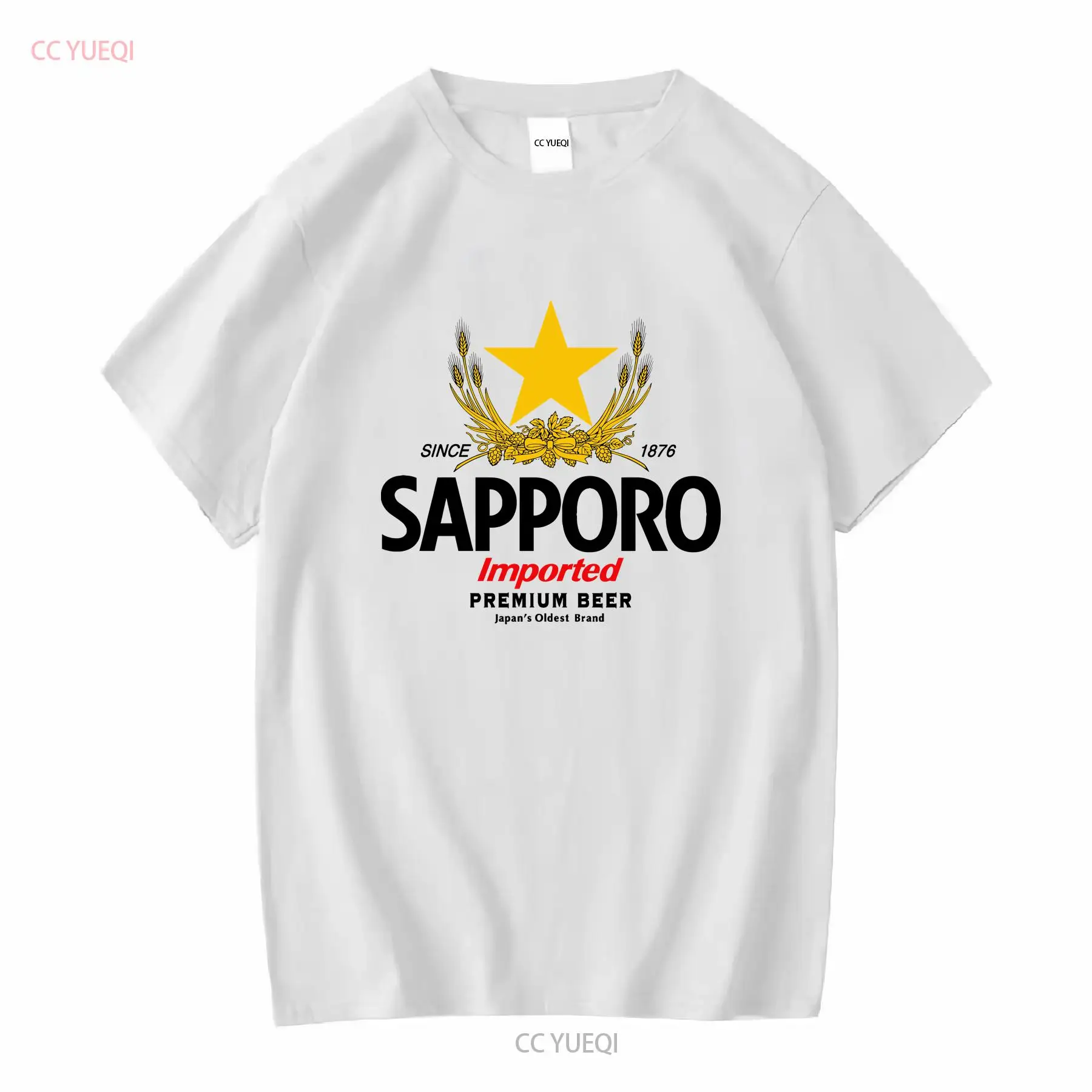 Vintage Fashion Knitwear - SAPPORO Brewery, японская пивная футболка с