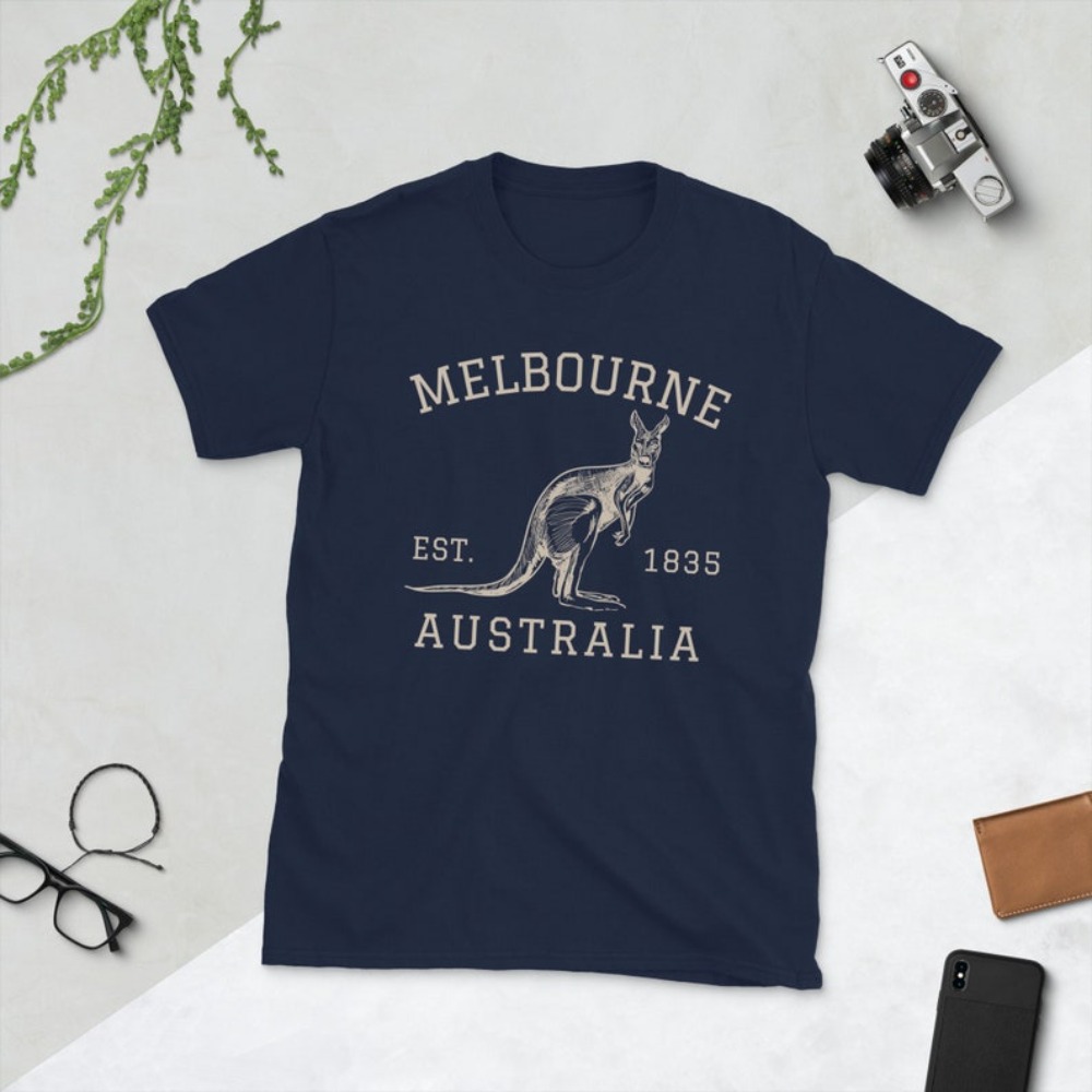 Vintage Fashion Melbourne - Футболка «Мельбурн», австралийская рубашка-кенгуру, винтажная 1835,