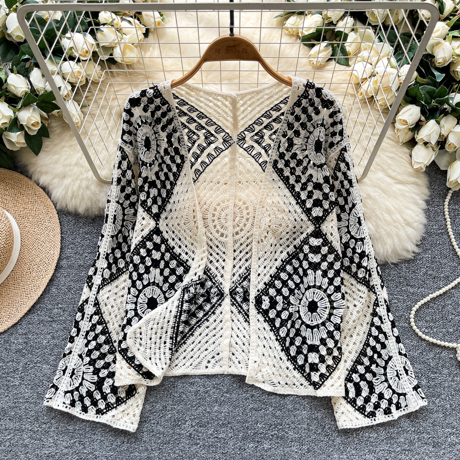 Вязаный кардиган-кимоно для же – обзор и цена Crochet Top Boho