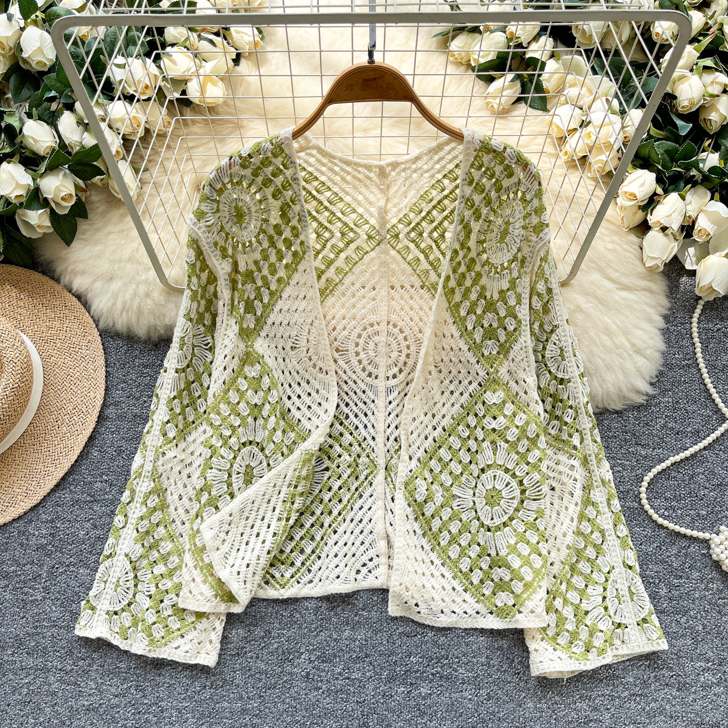Вязаный кардиган-кимоно для же – обзор и цена Crochet Top Boho