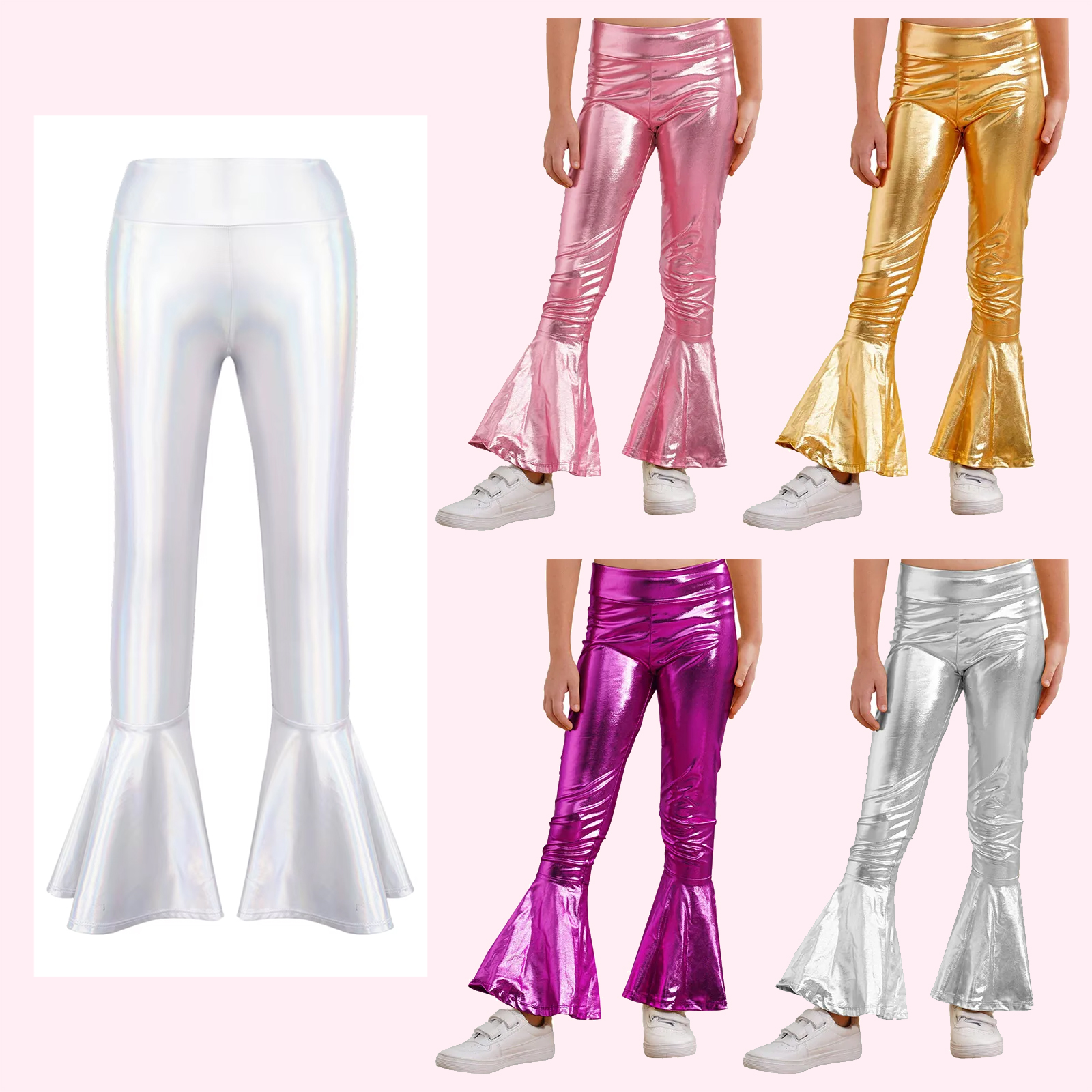 Детские блестящие расклешенные – обзор и цена Wide Leg Trouser 70S