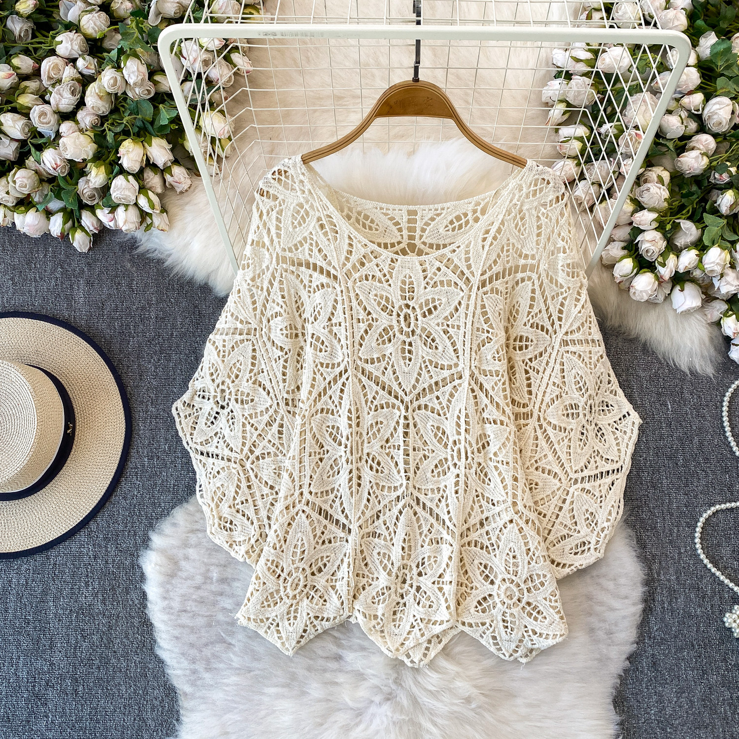 Женский кружевной топ с вышивк – обзор и цена Crochet Top Boho