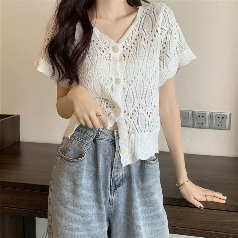 Модная вязаная крючком блузка  – обзор и цена Crochet Top Boho