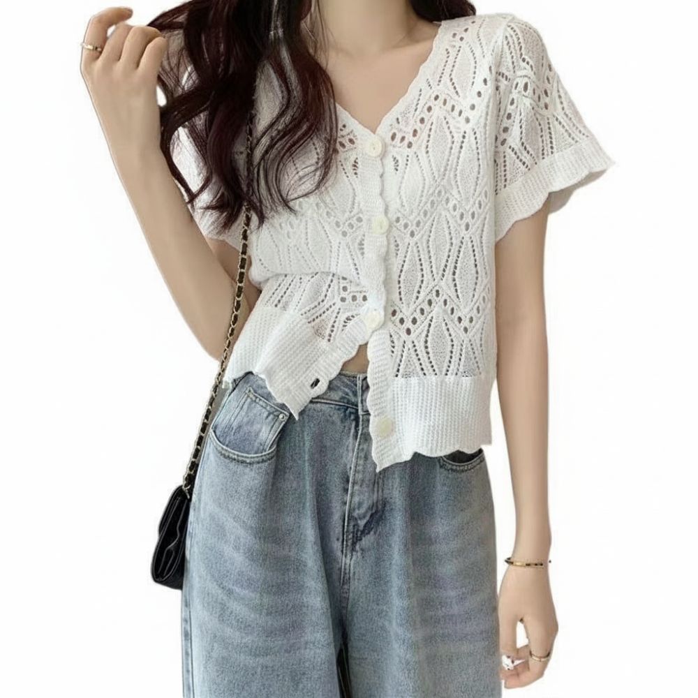 Модная вязаная крючком блузка  – обзор и цена Crochet Top Boho