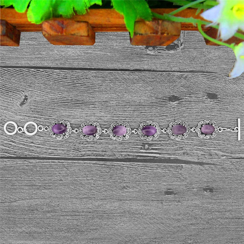 Natural Purple Stone Bracelet  – обзор и цена Vintage Fashion Looks