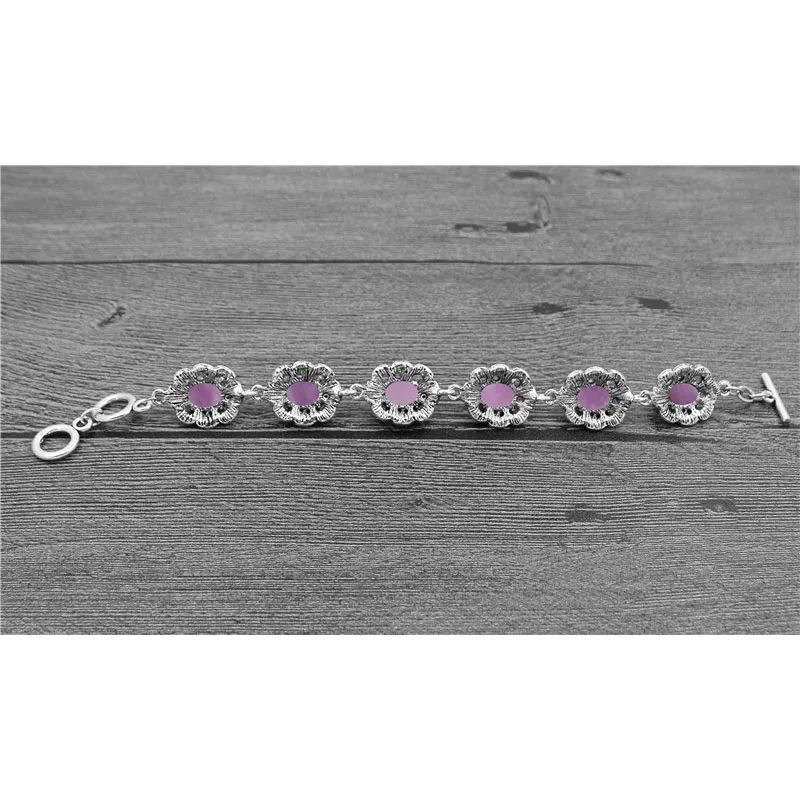 Natural Purple Stone Bracelet  – обзор и цена Vintage Fashion Looks