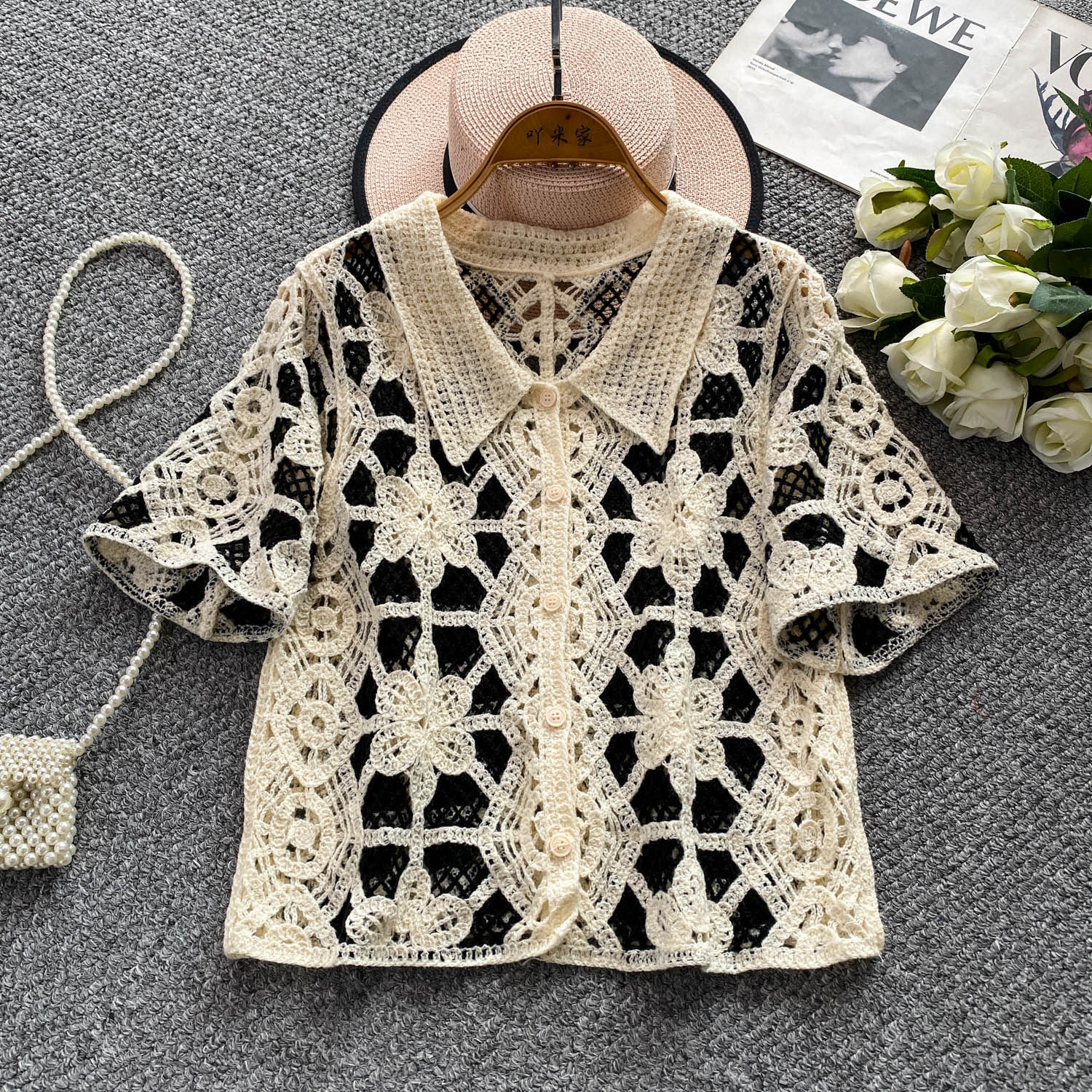 Вязаный крючком топ на пуговиц – обзор и цена Crochet Top Boho