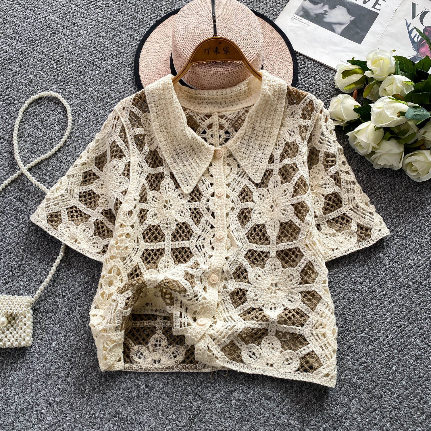 Вязаный крючком топ на пуговиц – обзор и цена Crochet Top Boho