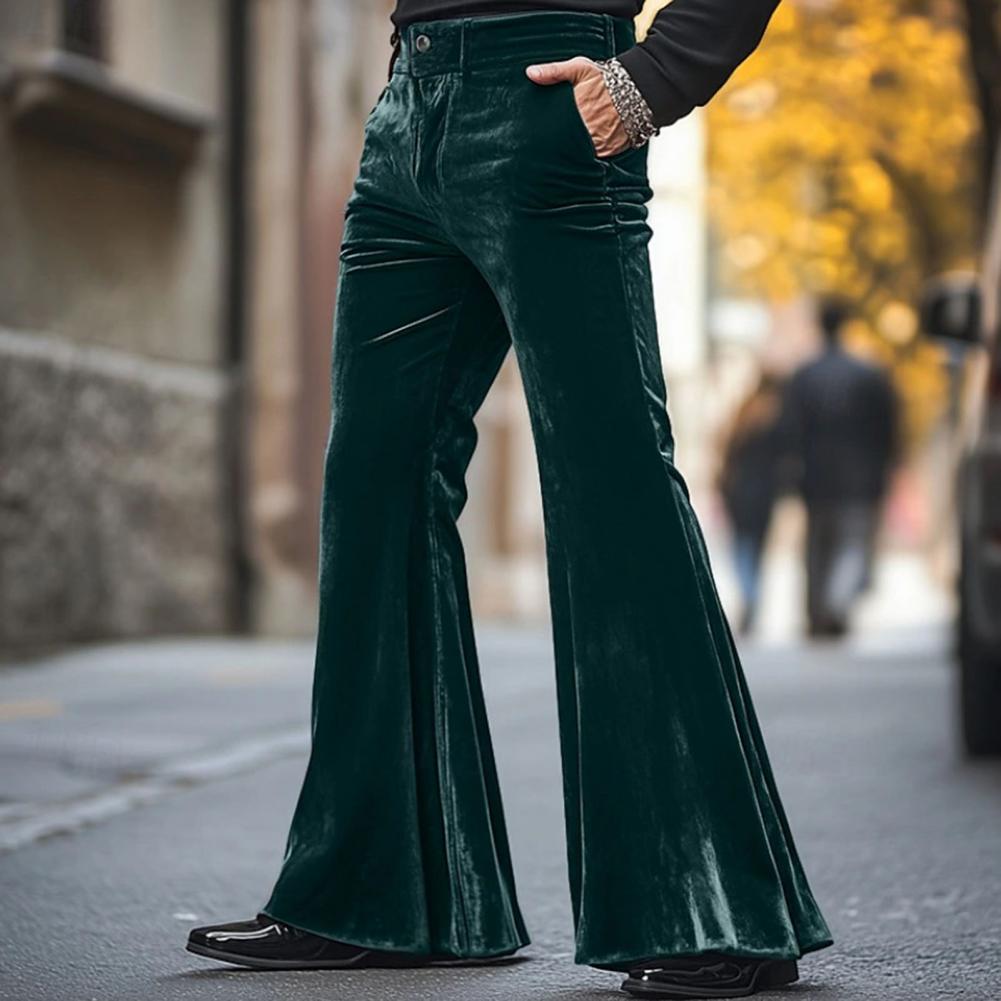 Мужские бархатные брюки-клеш в – обзор и цена Wide Leg Trouser 70S