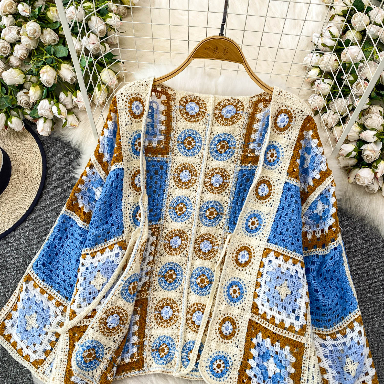 Женский вязаный крючком кардиг – обзор и цена Crochet Top Boho