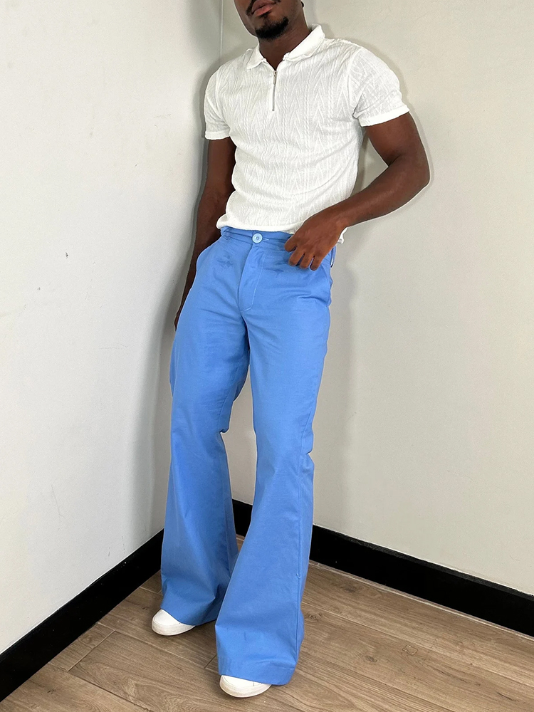 Стильные мужские брюки-клеш с  – обзор и цена Wide Leg Trouser 70S