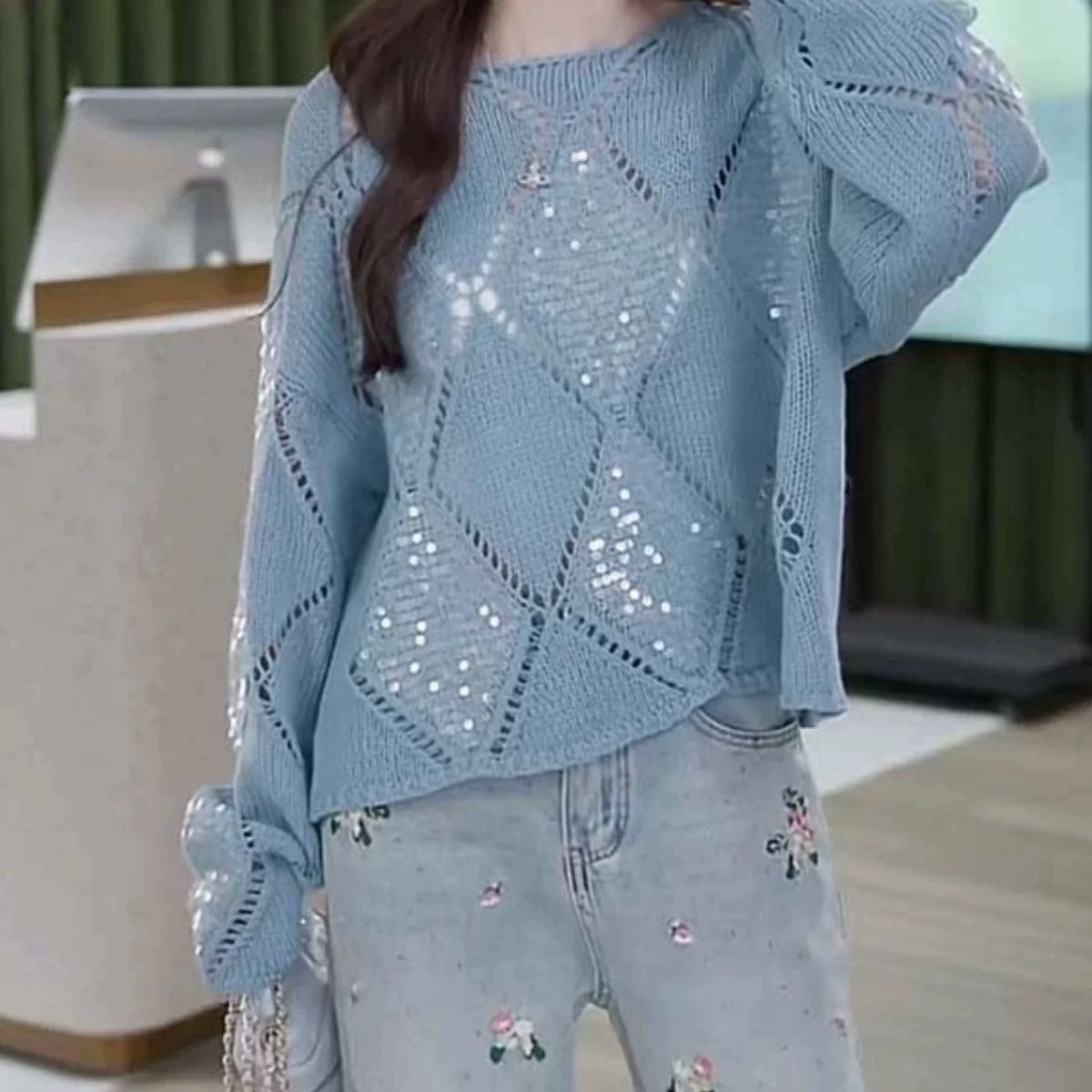 Женский шикарный свитер в стил – обзор и цена Crochet Top Boho