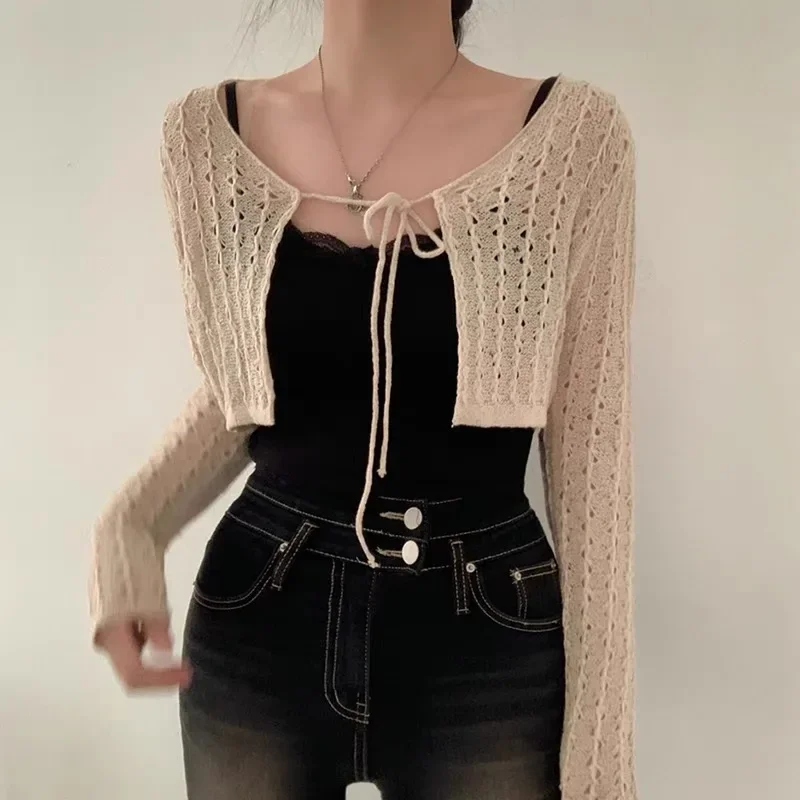 Женский укороченный кардиган с – обзор и цена Crochet Top Boho