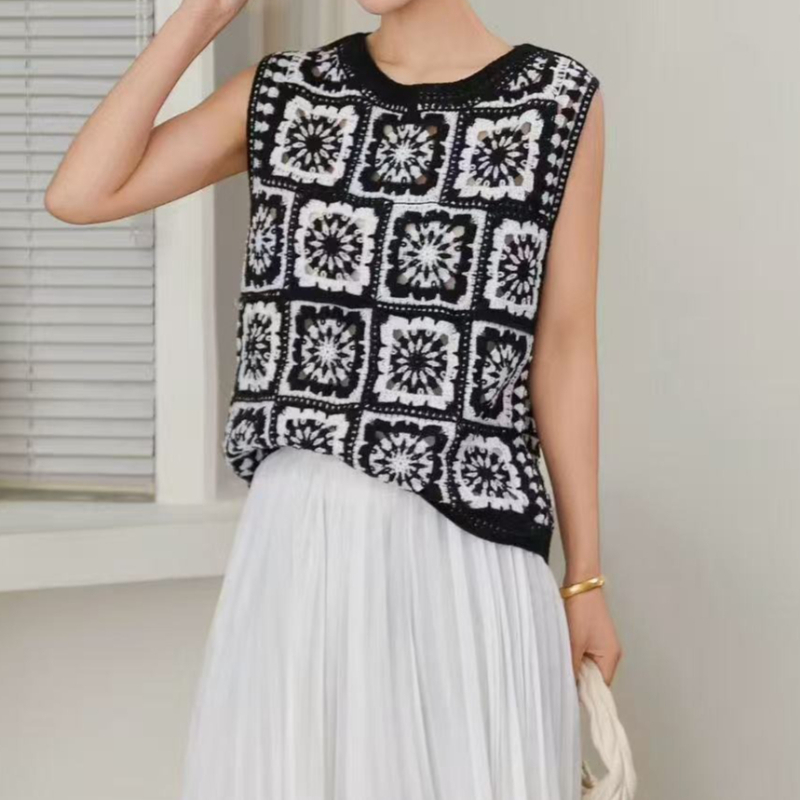 Вязаная крючком блузка без рук – обзор и цена Crochet Top Boho