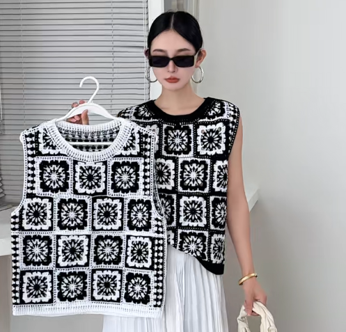 Вязаная крючком блузка без рук – обзор и цена Crochet Top Boho